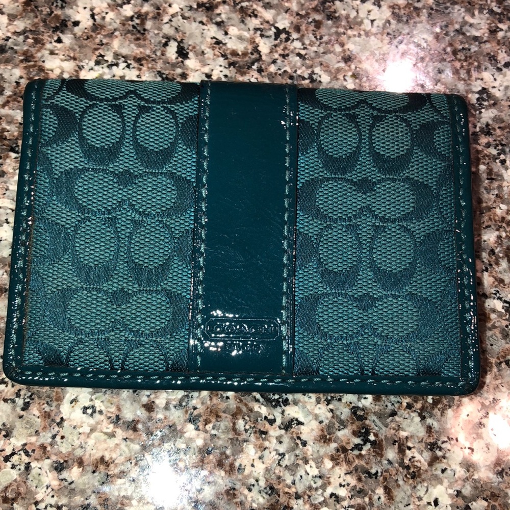 Coach ID credit card holder EUC